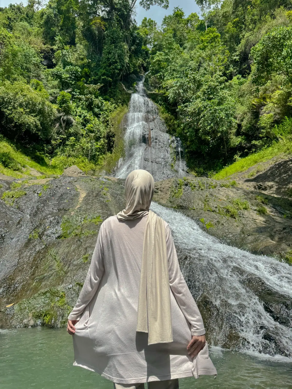 🏞️#fyourpage #airterjun #vibes #xybca #nature #waterfall 