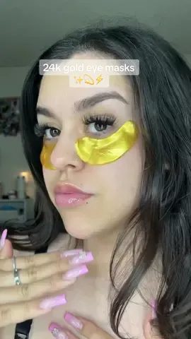 I show me using these all the time but I’ve never explained all the benefits these provide. Besides the fact they feel amazing, they’re actually really good too & on sale RN!!  #fypage #skincare #eyemask #24kgold 