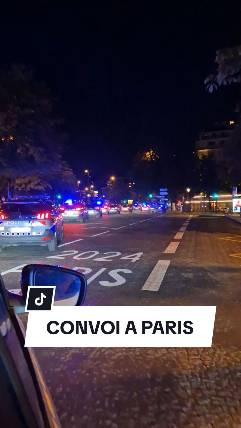 Convoi à Paris 👮‍♂️ #paris #police #jo2024 #france