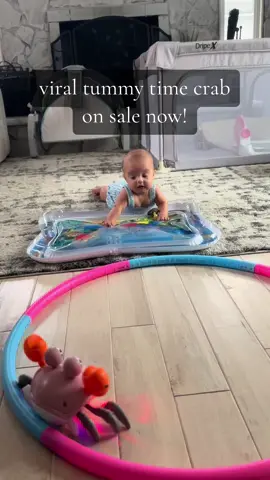 Hit your tummy time goals wjth the best entertainment for less than $10… get yours ASAP #tummytime #playtimefun #crawlingcrab #babyplay #momtips 