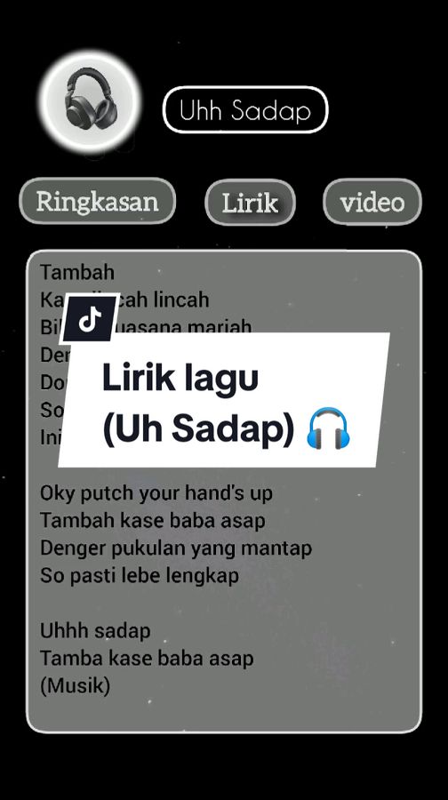 Lirik lagu (Uh Sadap) #liriklagu #lirikgoogle #lagutimur