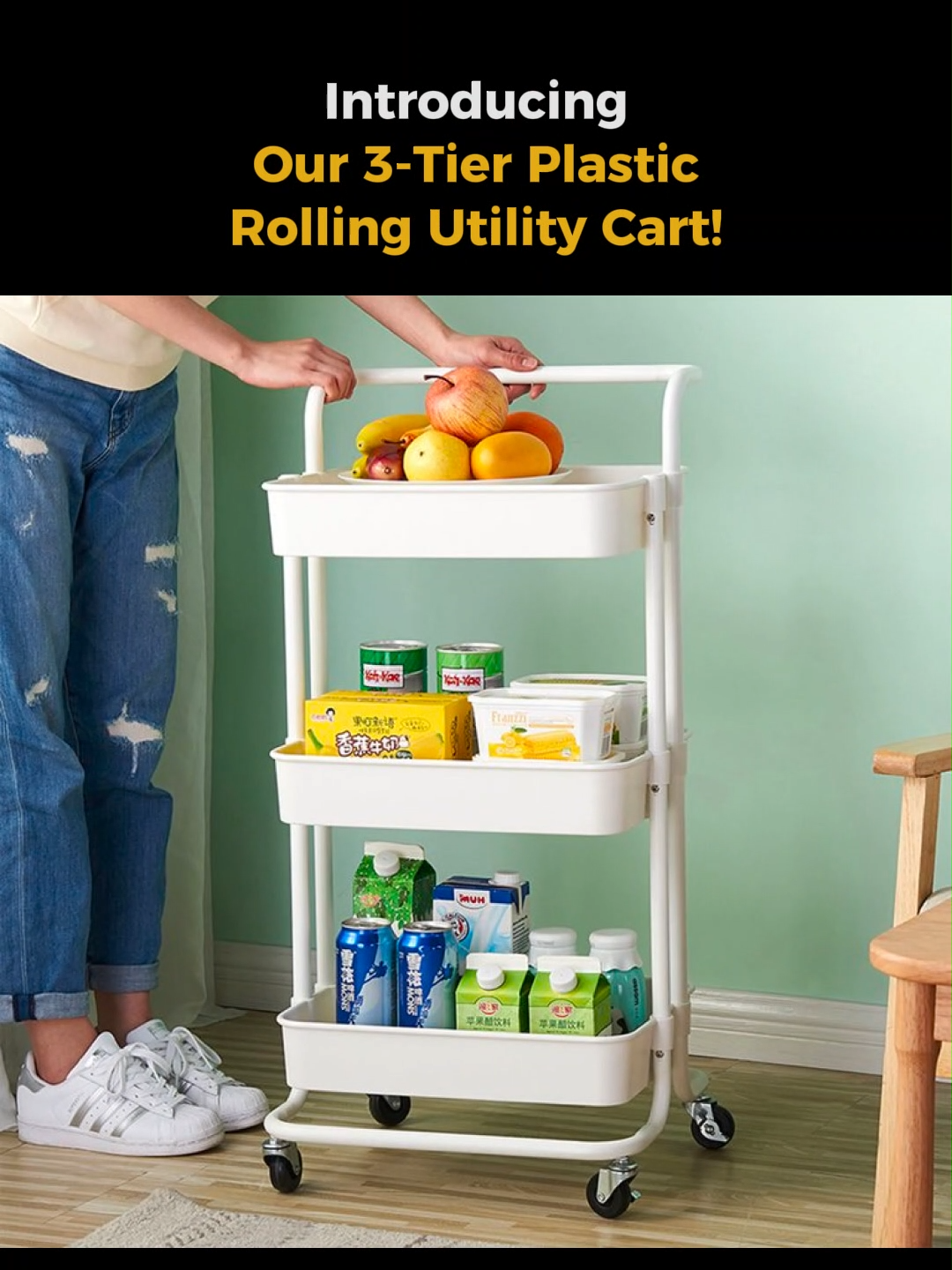 🎥 Transform Your Space with Ease! 🎥 🛒 Introducing our 3-Tier Plastic Rolling Utility Cart! ✨ Perfect for any room - kitchen, bathroom, office, or bedroom! 🔄 Multi-functional and versatile for all your storage needs! 📏 Size: Compact and practical 🎨 Colors: Choose from White, Black, or Light Blue 💸 Price: Only QAR 95! 🚚 Features: Easy to assemble Smooth rolling wheels for effortless mobility Durable plastic for long-lasting use 📲 Order Now: https://yaqeentrading.com/3-tier-plastic-rolling-utility-cart/ 📞 Contact Us: +97430104453 #storagesolution #utilitycart #homeorganization #yaqeentrading #qatar #onlineshopping #rollingcart #multifunctionalstorage