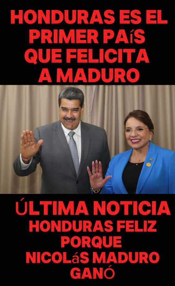 Que pena que la presidenta de Honduras apoye al regimen de Venezuela... #venezuela #honduras #nicolasmaduro #xuhuongtiktok 