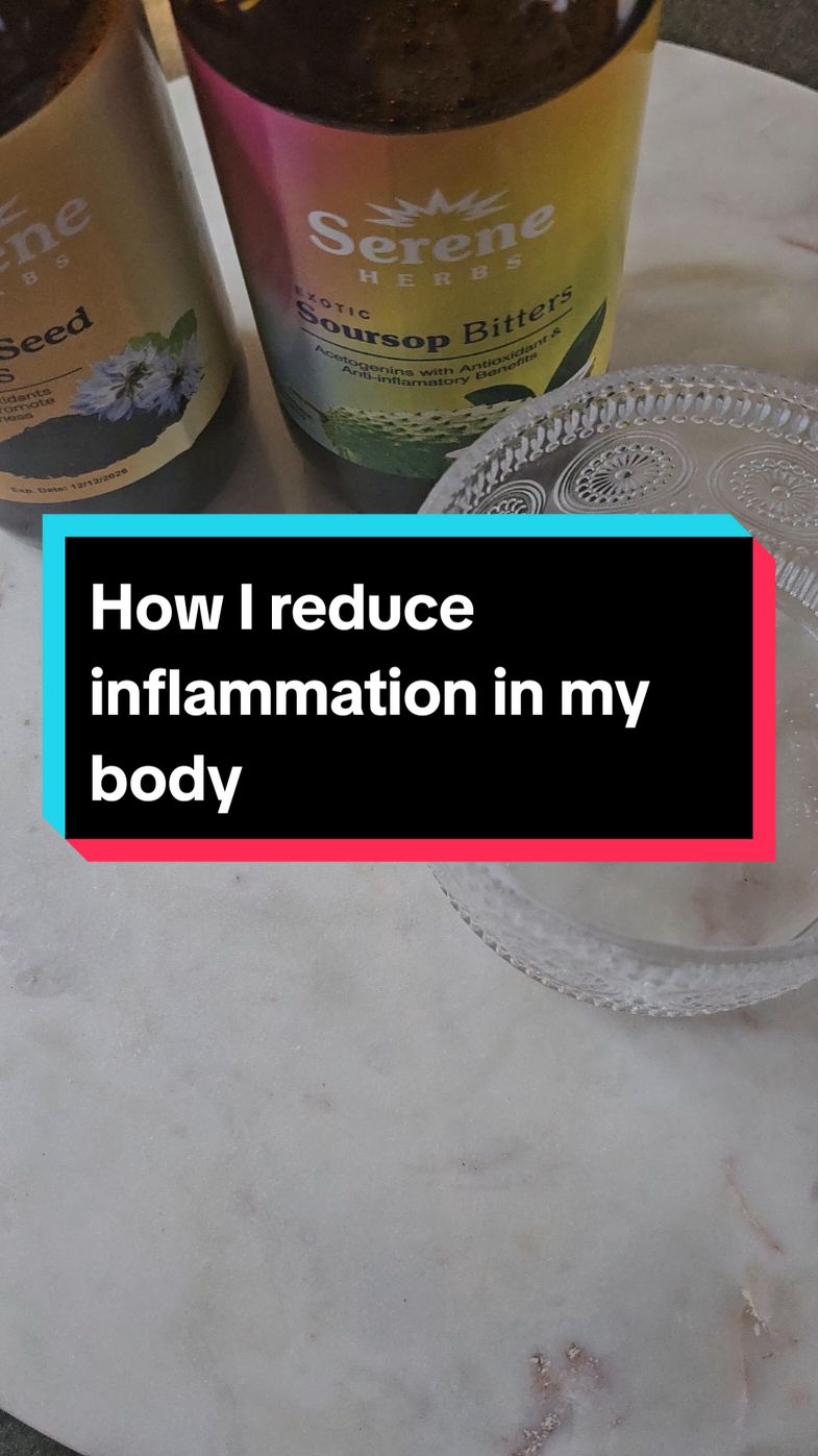 #creatorsearchinsights  How I reduce inflammation in my body. I barely get flare ups anymore thank God! #soursop #soursopbitters #soursopbitterschallenge #soursopdrink #inflammation #flareups #blackseed #soursop #arthritis 