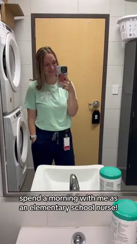 spend a morning with me as an elementary school nurse! we are (sort of) back, baby!! #nurse #schoolnurse #backtoschool #fyp #viral 