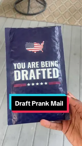 A fake draft notice is actually diabolical 😂😂🫠 #prankmail #draftnotice 