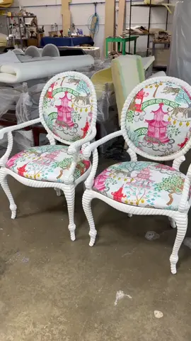 Vintage chairs given fresh paint and upholstery 🪄 pair is available to purchase! #scoutbespoke #wescout #homedecor #decorthatsnotabore #uniquedecor #chairs