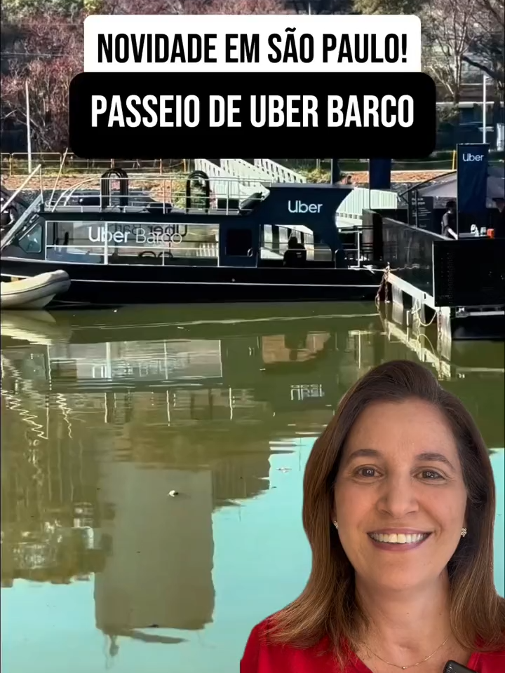 Ficou interessado ou nem pensaria nisso? #uberbarco #passeioturistico ##sãopaulo #marginalpinheiros