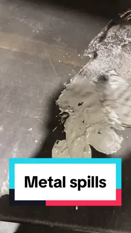 Spilling and remelting molten metal! #moltenmetal #metalspills #satisfying