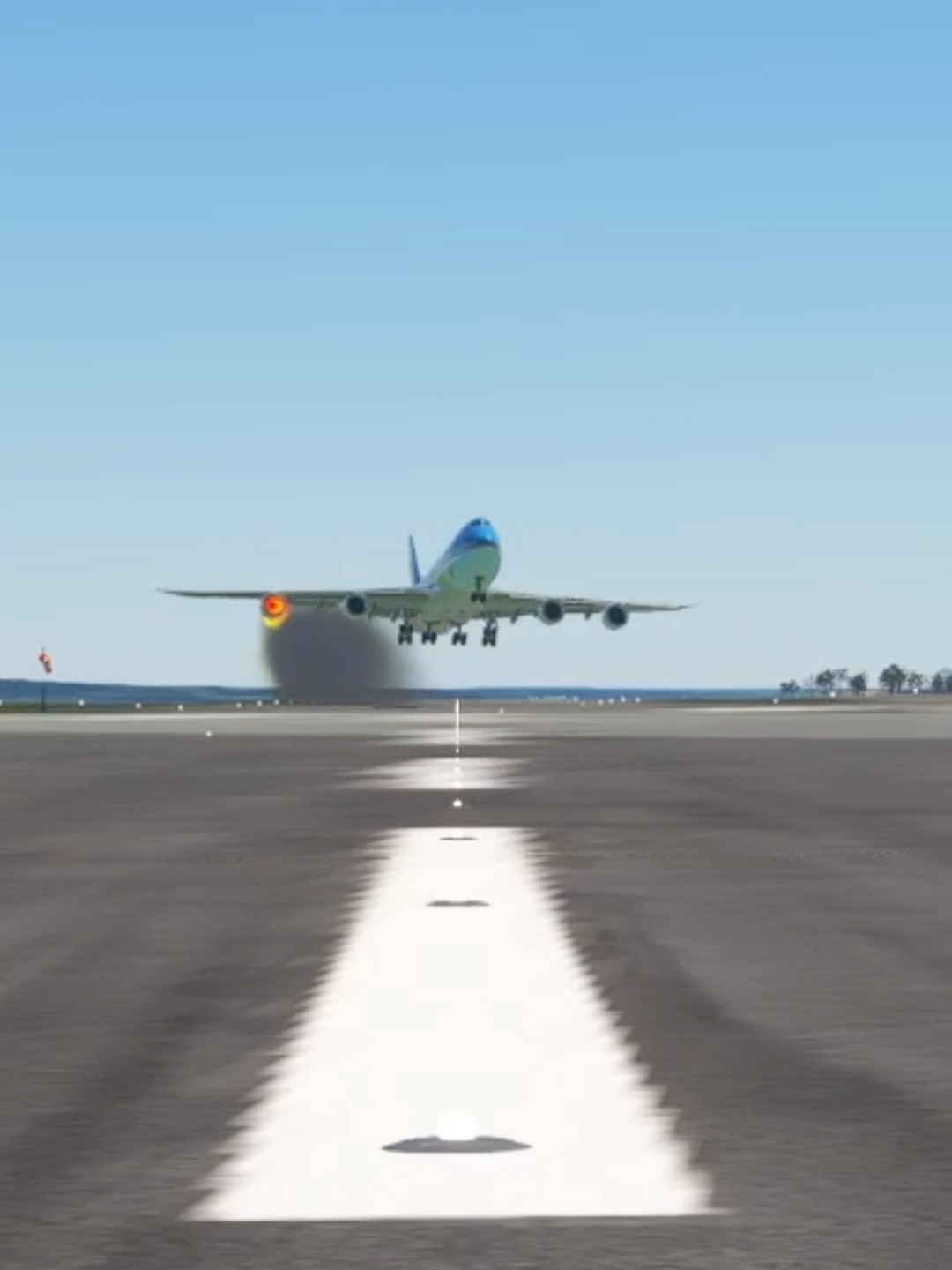 Air Force One FIRE on take off #MSFS2020 #af1 #boeing747 #foryoupage #takeoff #usa #aviation #airforceone #airforce1 #president ©️USAviationTV