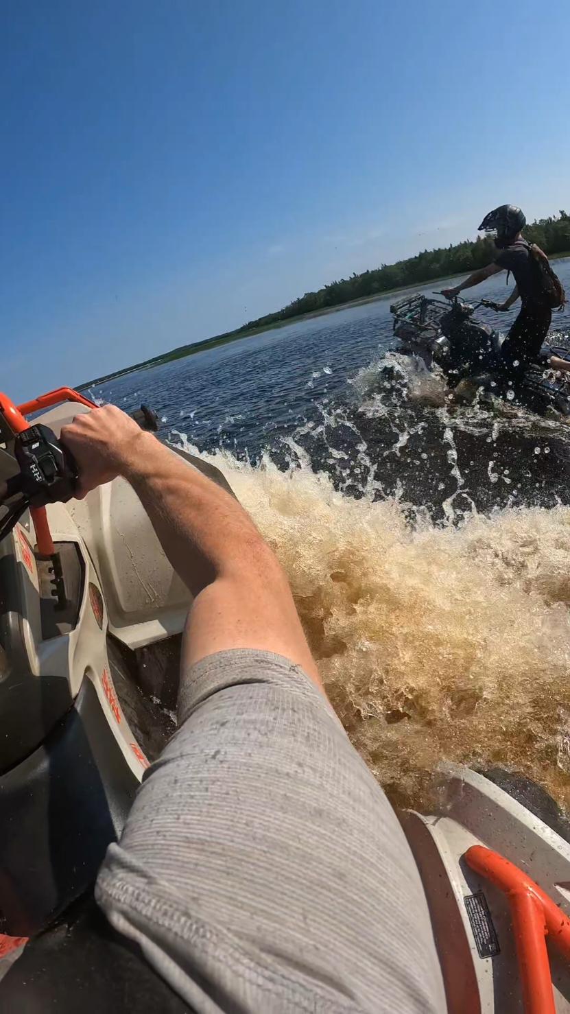 testing out yc's new snorkeled 300  #canamoffroad #fyp #1000r #flexxhandlebars #viral #farmudding #1000xxc #novascotia #brap #rjwc #efxtires #triangleatv #offroad #brp #blowup #300fourtrax 