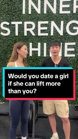 Would you date a girl who can lift MORE than you? 💃🏻💃🏻  #gym #Fitness #workout #interview #lift #girlswholift #gymcrush #GymTok #gymhumour #fyp #foryou #foryoupage  @Lauren 