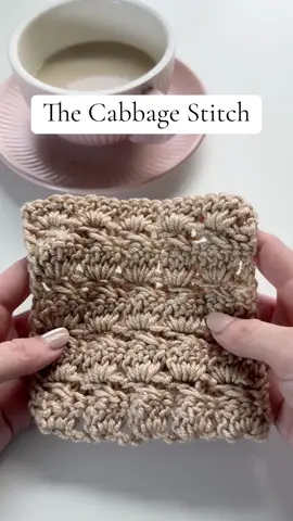 The Cabbage Stitch 🥬  Slowed Down, Full YouTube tutorial here: https://youtu.be/73vkB8FXCnk?si=2pRCXLM2MUg8nWzC #crochetersoftiktok #crochettutorial #crochetinspo #crochetstitch #easycrochet #crochet #crochettok #moderncrochet #crochetpattern 