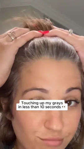 Touching up roots has never been quicker! #boldify #grays #grayhair #gray #roots #hairtok 