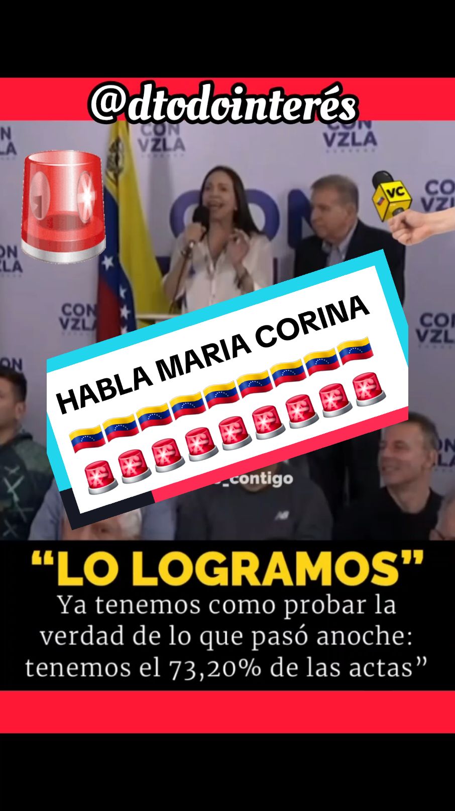 #mariacorinamachado #28dejuliovenezuelalibre #fraude #edmundogonzalez #elecciones2024venezuela #loultimo🚨 