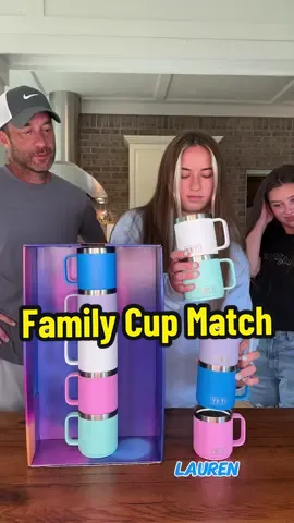 Whos the best at matching the stack of cups?? #familygamenight #FamilyFun #familygames #matchgame 