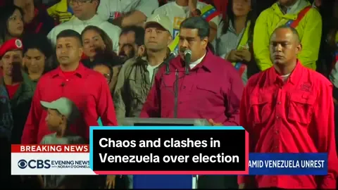 Thousands are protesting across Venezuela, accusing President #NicolásMaduro of attempting to steal the country's election. CBS News' Lilia Luciano, the only U.S. network correspondent on the ground in #Venezuela, has the latest. #news #venezuela🇻🇪  #election #politics 