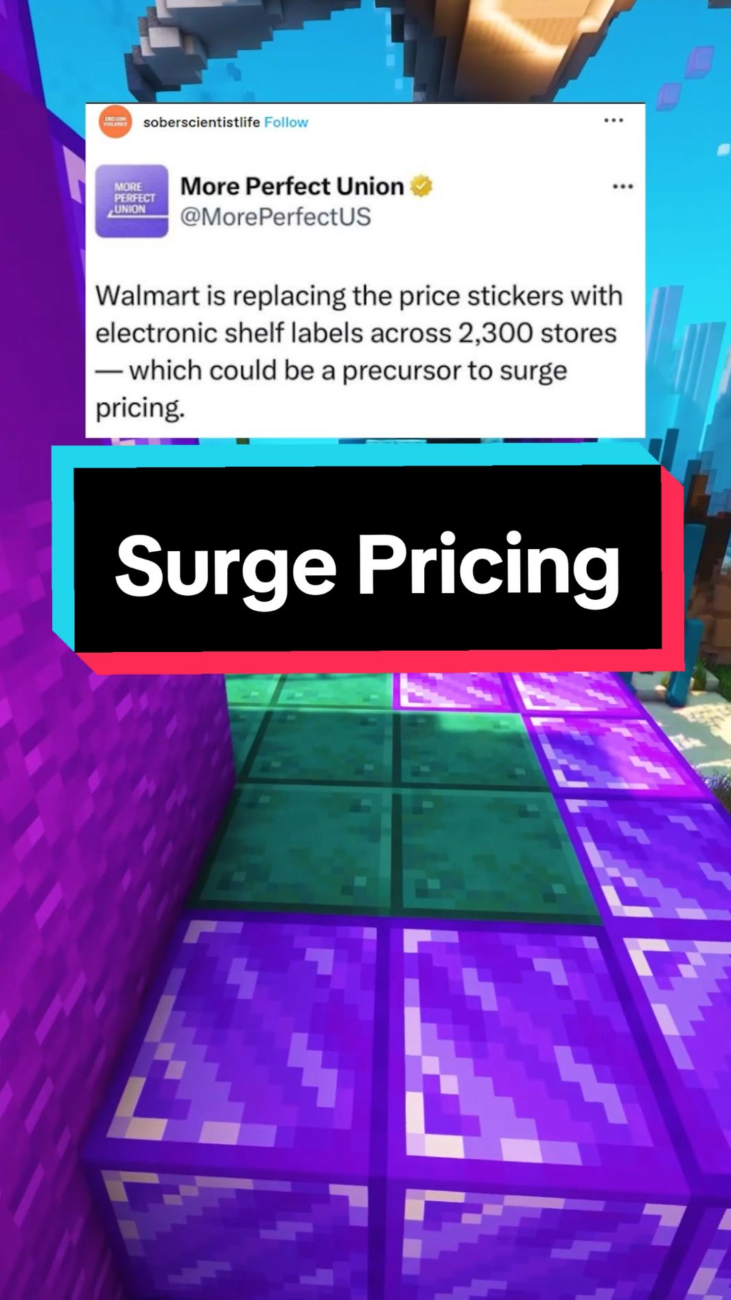 Walmart is replacing the price stickers with electronic shelf labels across 2,300 stores - which could be a precursor to surge pricing. #qna #tumblr #funny #storytime #walmart #price 