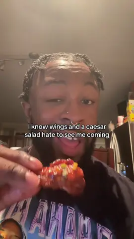Yes, king #wings #caesarsalad #idontplay #philly #lgbtq 