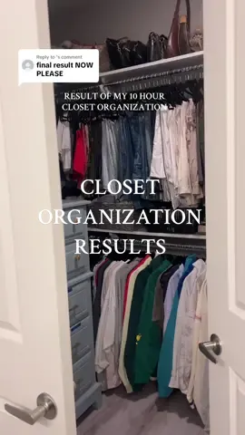 Replying to @ soooo happy #closetorganization #closetcleanout #organization  @Orderly SC 