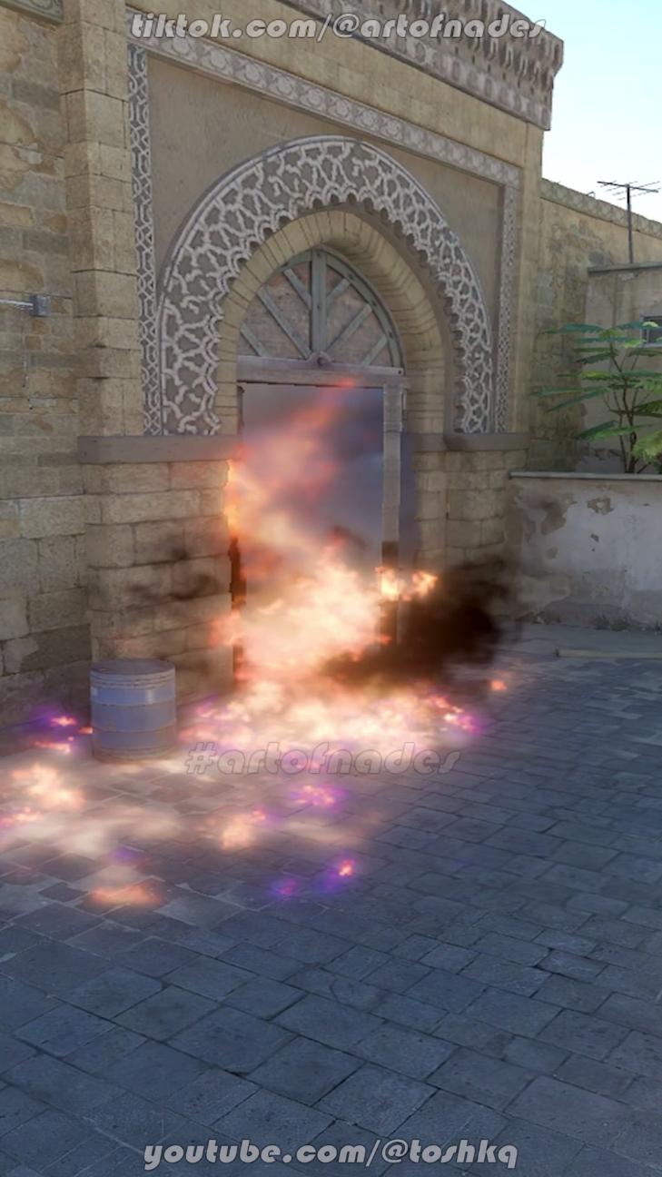 Easy combo to hold Long Doors (Fast Doors smoke + Molotov) #learn #tutorial #artofnades 