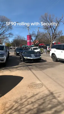 When you have a SF90 you might need to roll with Security 🔥 • Video by @rides.of.za • • #ferrarisf90 #sf90 #ferrariclub #ferrai #carsofinstagram #sandton #midrand #southafrica #pretoria #johannesburg #capetown #za #durban #kwazulunatal #gauteng #westerncape #bmw