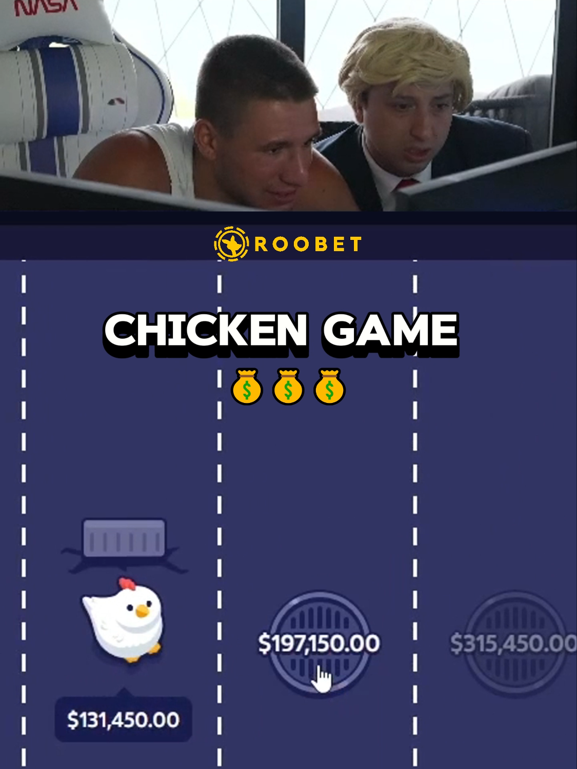 Chicken game #stevewilldoit #fyp #foryou #viral #clips