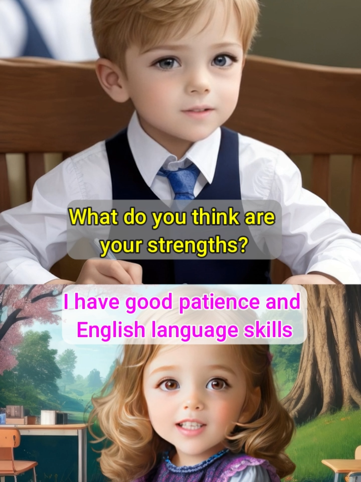 Job Interview (New graduate students). Conquer the employer with smart answers #foryou #viral #tiktok #Trend #popular #trendingtiktok #trendingvideos #viralvideos #funny #memes #kids #kidsoftiktok #learnEnglish #english #englishforkids #englishkids #jobinterview