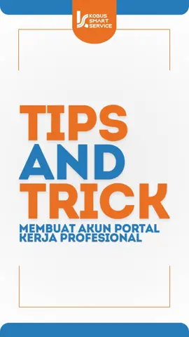 Hallo Sahabat Kobus Kamu pemula yang masih bingung untuk membuat akun Portal Kerja Profesional!  Yuk, simak tips & trick video ini: ✨ Tips Membuat Akun Portal Kerja  yang Profesional! ✨ 🌟 Bangun jaringan profesional dan tingkatkan karier Anda dengan optimal! #Jobportal #Portalkerja #Jobportalprofesional  #Kobussmartservice #Tips&tricklowonganpekerjaan