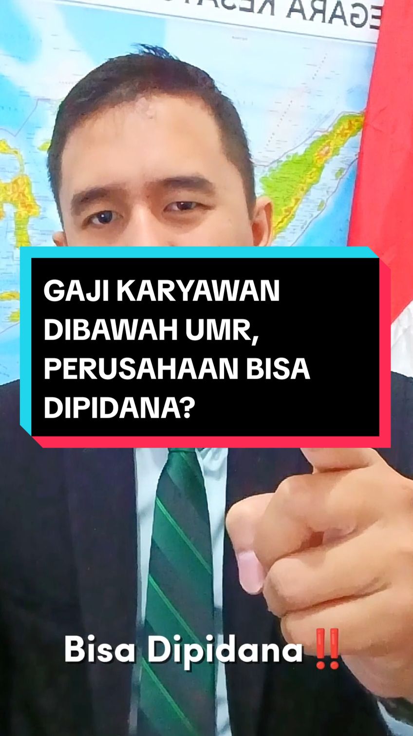 Gaji Dibawah UMR, Perusahaan Bisa Dipidana?  .  Ingin Konsultasi Hukum? Whatsapp di Bio✨ #advokat #lawyer #pengacara #attorney #gaji #upah #umr #karyawan #buruh #pekerja #pegawai #perusahaan #pengusaha 