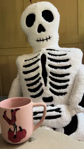 Update on not getting the giant skeleton from TK Maxx that I immediately regretted… my partner managed to track one down!!! So we travelled home in safety and now I’m seeking a name for him! #elderemo #alt #tkmaxx #homesense #spookyseason #halloween #tkmaxxhalloween 