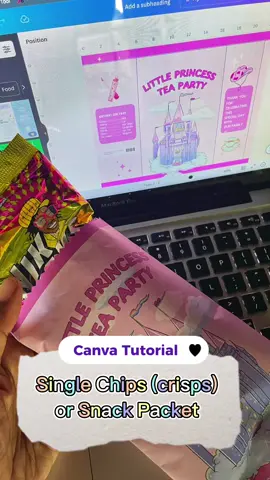 Single Chips/Crisps or Snack packet | Canva Tutorial | #tutorial #canva #design #party #crafts #DIY #tiktokbotswana 
