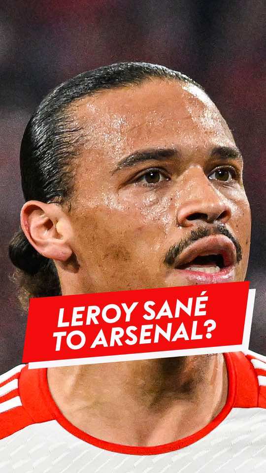 Could Leroy Sané be on his way to Arsenal? 👀 #leroysane #arsenal #sane #PremierLeague #transfernews 