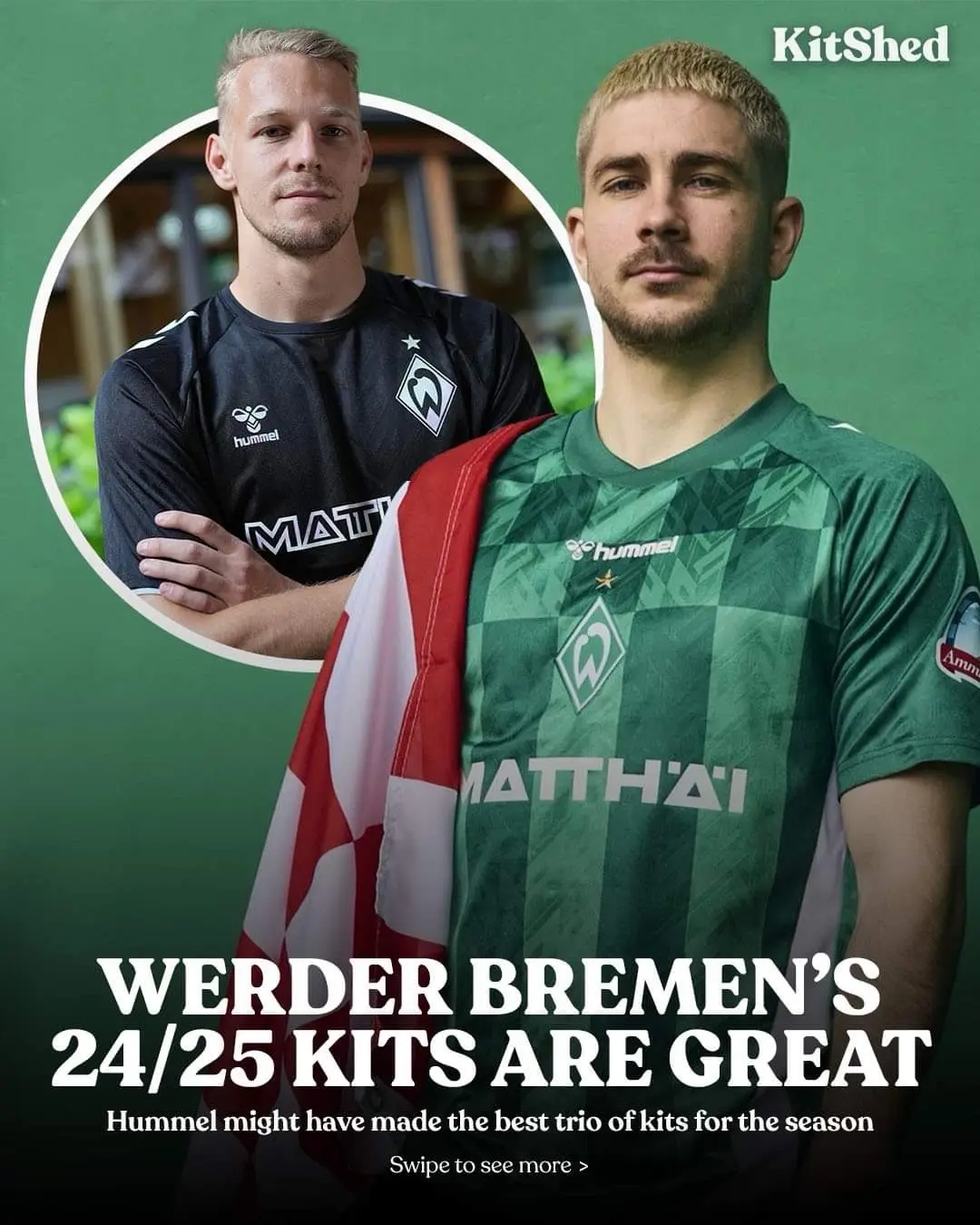 Hummel have blessed Werder Bremen with one of the best trios of kits you'll see all season 🔥 #FootballShirts #FootballKits