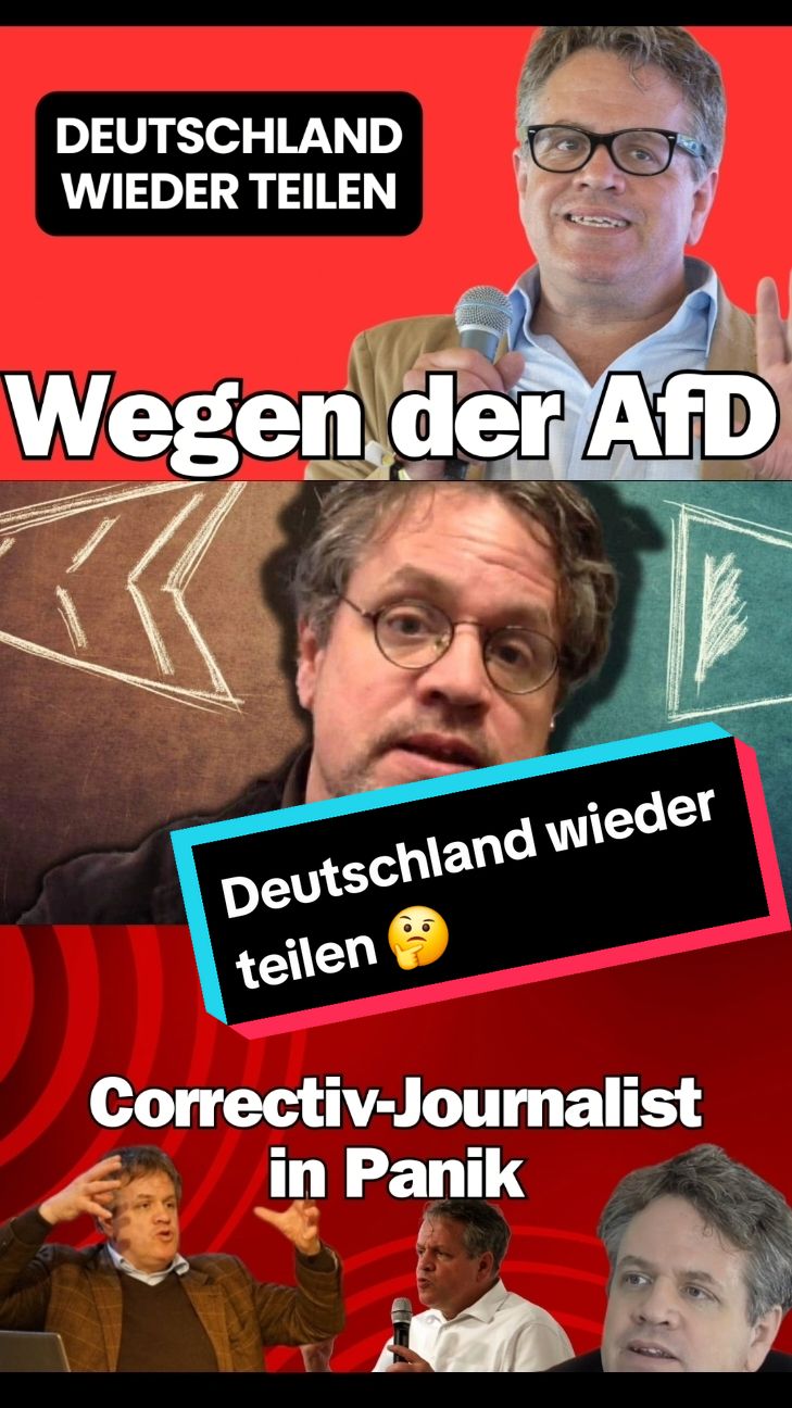Correctiv-Journalist fordert deutsche Teilung, wegen AfD im Osten. #correctiv #afd #deutschland #osten #nachrichten #news 