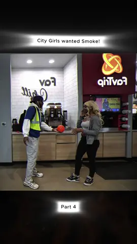 City girls wanted Smoke! Part 4 #gasstation #gasstationstorytime #fyp #viral #caiden 