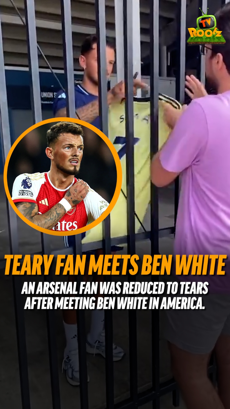 ARSENAL FAN TEARS UP OVER BEN WHITE! 😭 #benwhite #arsenal #PremierLeague #fyp #foryoupage #explorepage #Soccer #football #grassrootsfootball #trending #trendingreels #trendingnow #reelsinstagram #reels