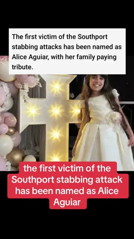 The first victim of the Southport stabbing attack has been named as Alice Aguiar  #southport #merseyside #liverpool #taylorswift #taylor #heartbreak #heartbreaking #news #newsattiktok #portugal🇵🇹 #portugese #newstory #truecrime #crime #crimetiktok #truecrimetiktok #fyp #fypage #newsupdate #sad ##aliceaguiar