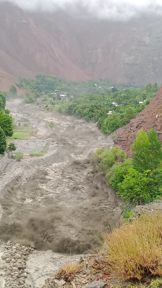 Devastating Flood Hit Reshun Today ...!!! 😥 May Allah Protect Us All..Ameen  #FlashFlood#Reshun#foryou #Foryoupage 