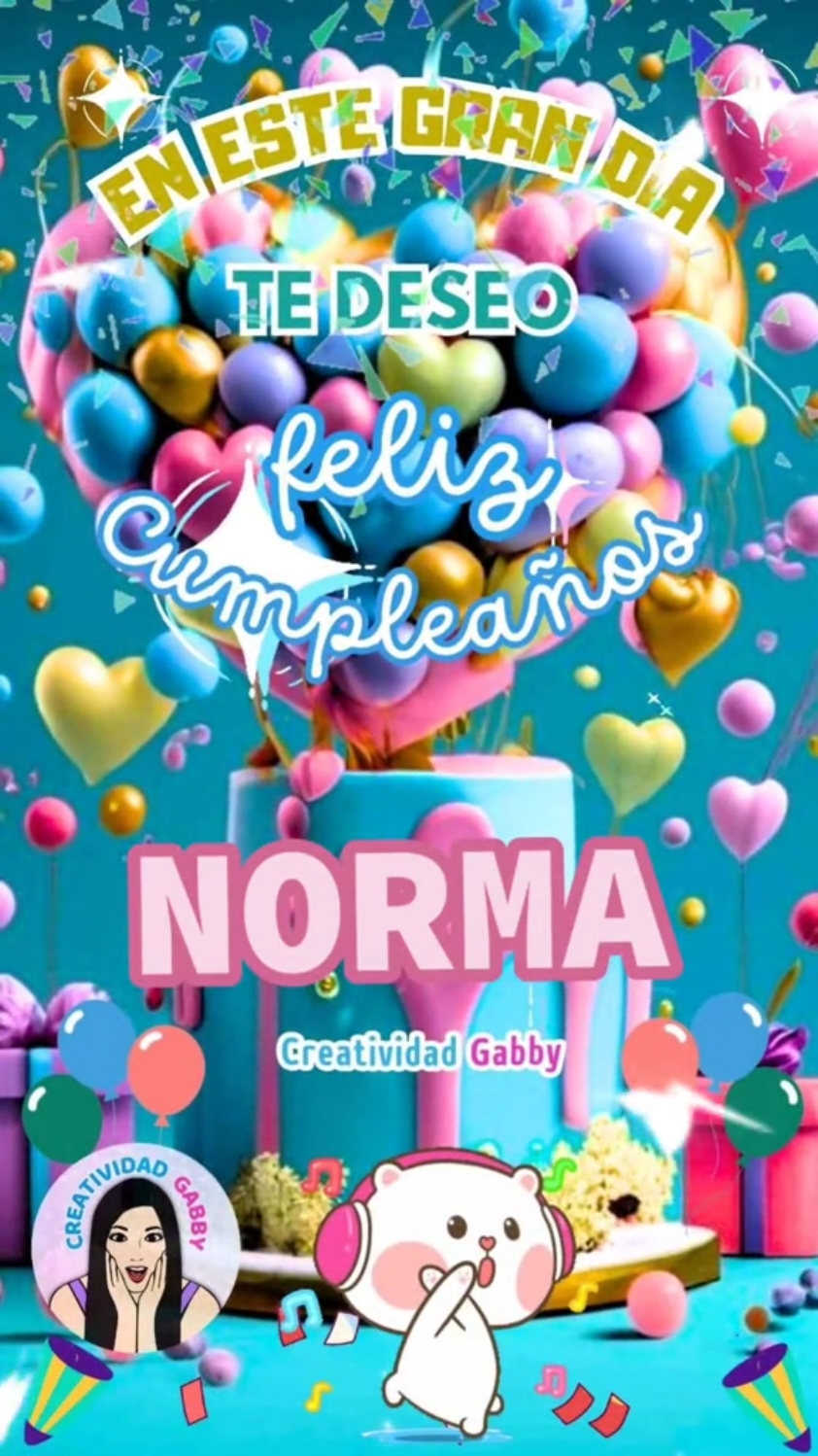 Feliz cumpleaños NORMA Diseño 1 #Norma #felizcumpleaños #happybirthday #fyp #foryou #viral #felicidades #parati  #cumpleaños #cumple 