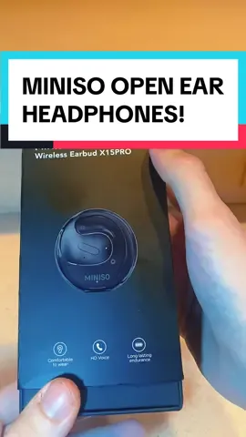 This might be the future of headphones! 😳 I highly recommend the Miniso x15 pro open ear headphones! #headphones #earphones #earbuds #earbudswireless #miniso #wirelessearbuds #headphonesrecommended #summerstyle #tiktokmademebuyit #tiktokshop #coolheadphones #foryou #fyp 
