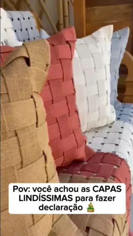 ⚠️Link na bio e nos stories⚠️  Parte (705)  Capas Almofada De Tiras Decorativa Trancê 45x45 Promoção #capas  #almofadas  #decoraçao #decoração #decoracao #decoracaodeinteriores  #decoracaocriativa 