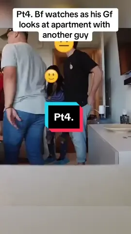 Bf watches as his Gf shows up to look at new apartment with another guy. Is she already cheating on him?
