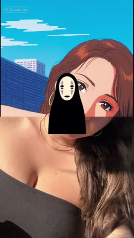 I guess side bangs are really coming back 😭 also why do i look jacked??? #episodeisekaicapcut #studioghibli #fypage #ai #anime 