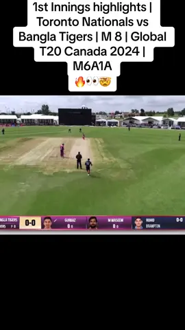 1st Innings Powerplay | Toronto Nationals vs Bangla Tigers | M 8 | Global T20 Canada 2024 | M6A1A#foryoupage #cricket #foryou #viral #cricketvideos #viewsproblem #viral 
