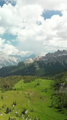 Dolomiti⛰️ #mountain #dji #mini3pro #Summer #cinematic #relax #calm #view #rock #woods #forest #stone #outdoor #landscape #nature #europe #italy #drone #sky #unreal #dream #dreamy #peaceful #quite #peace #clouds #cloudy #daylight #daytime #sun #Outdoors #tiktok 