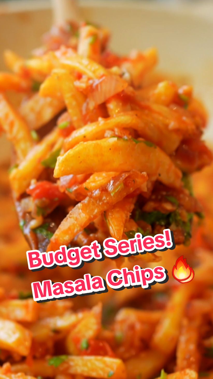 Day 2 of end of the month budget series is a Masala chips recipe y'all would never say no to, especially when it costs you just KSH 150 to make.  Ingredients: 3 tbsp oil- KSH 5 1 onion, chopped- KSH 10 1 tbsp garlic, chopped- KSH 5 2 tomatoes, chopped- KSH 20 Salt to taste- KSH 5 2 tbsp Tropical Heat Chips Masala - KSH 20 3 tbsp tomato sauce/ketchup- KSH 10 Double fried chips- KSH 70 Coriander leaves, for garnishing- KSH 5 TOTAL: KSH 150 Method: Heat oil in a pot and add the onions and garlic. Cook for a minute and then add tomatoes, salt, chips masala and tomato sauce and mix. Cook for 5 minutes and then add the double-fried chips and coriander leaves, mix and serve.  #Fyp #food #recipes 