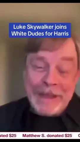 Star Wars legend Mark Hamill joined the White Dudes for Harris Zoom call, urging fans to stand up to Donald Trump's 'mental illness and vote for Kamala' Harris. #kamalaharris #kamalaharris2024 #kamala #kamala2024 #vicepresident #harris2024 #democrats #politics #democrat #trump #vote2024 #harris2024 #trump #donaldtrump #starwars 