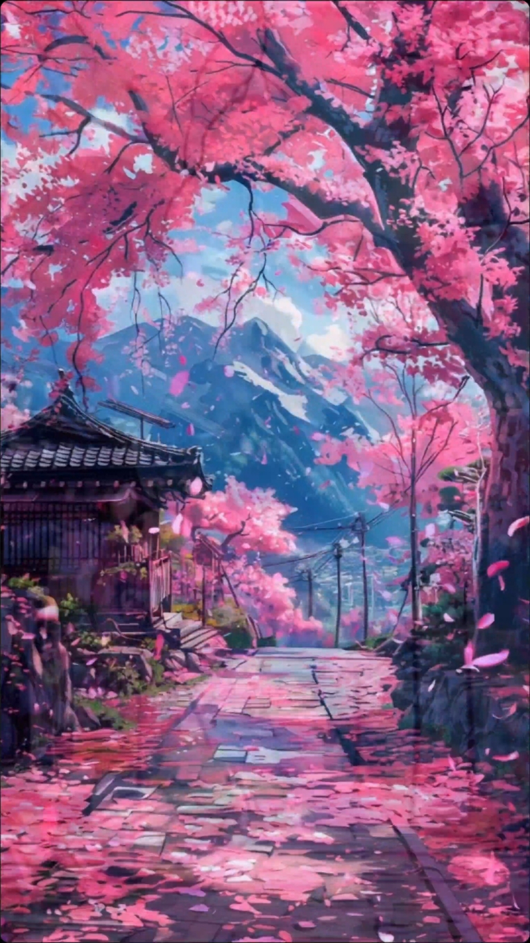 Japan Fantasy #CapCut #japan #aivideo #aiart #cityviews #nature #sakura 