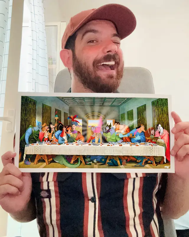 💀Finally the last supper is now available in my shop🖤 Link in bio💕  . . . #disney #disneyvillains #thelastsupper #fypシ 